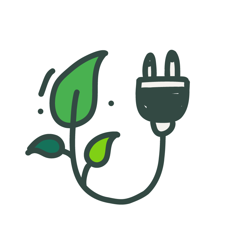 green energy drawing